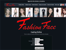 Tablet Screenshot of fashionface.com